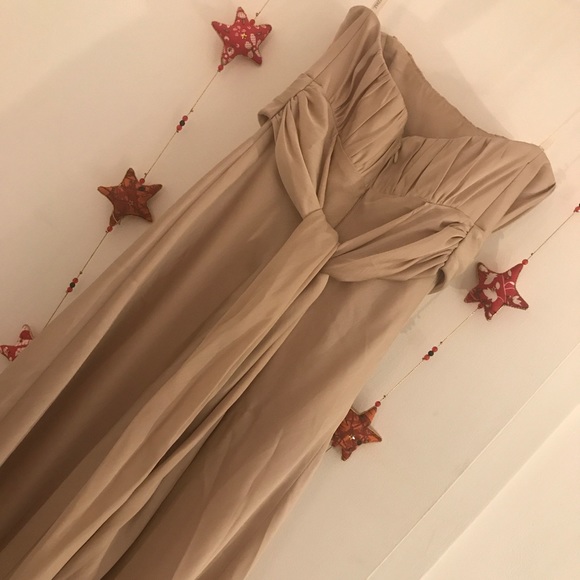 David's Bridal Satin Dress Style 81209 - Picture 5 of 5